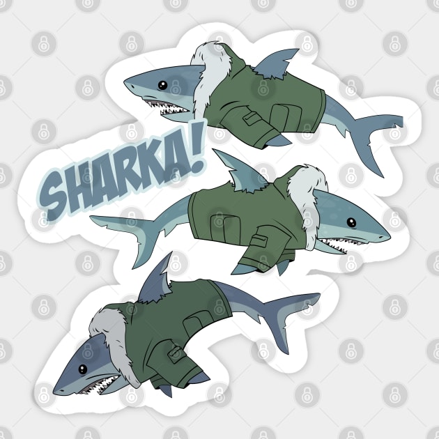 Sharka! Sticker by Number1Robot